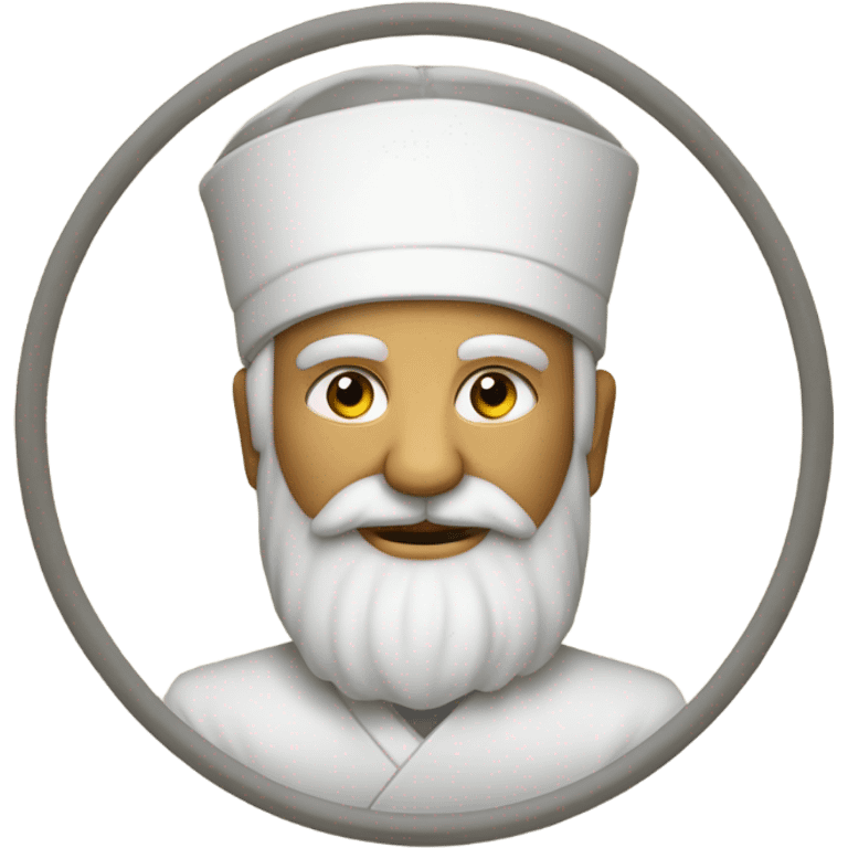 symbol of zoroastrianism on purple background emoji