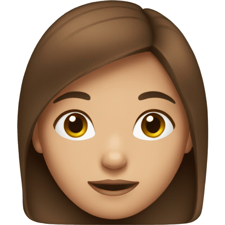 girl with brown hair  emoji