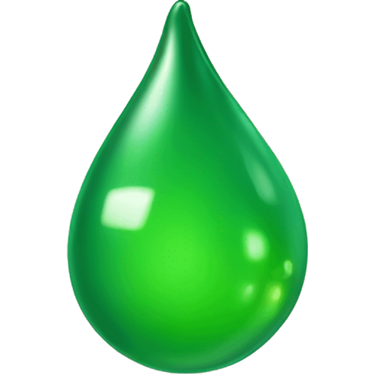 a green drop onto a tongue emoji