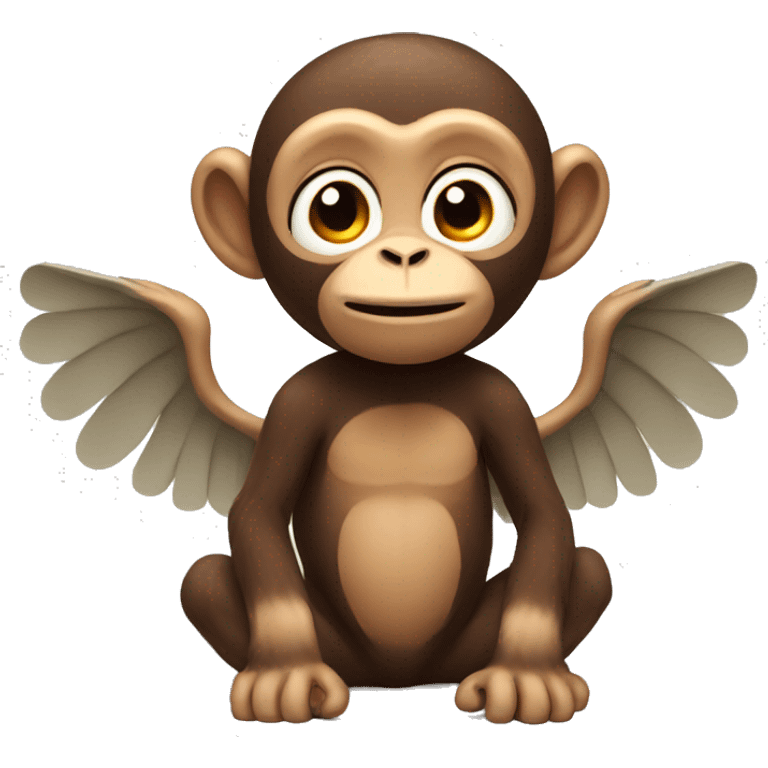 Monkey with wings emoji