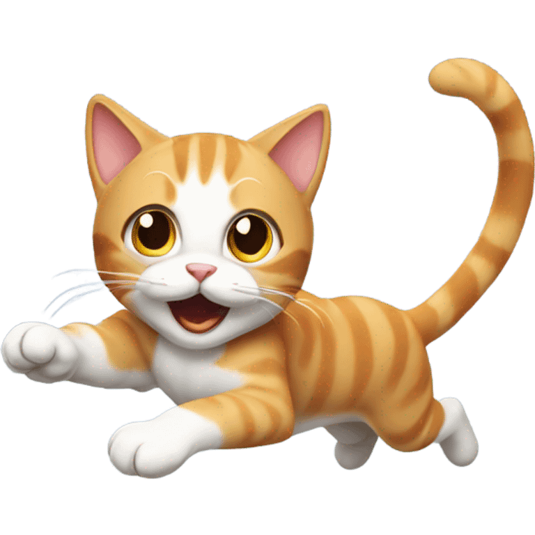 kitty running  emoji