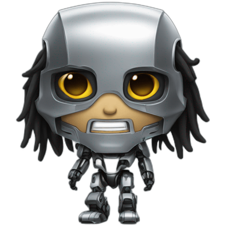 Johnny silverhand as a robot emoji