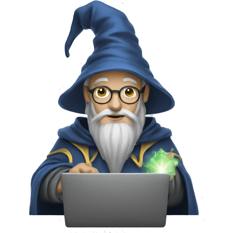 wizard with a laptop emoji