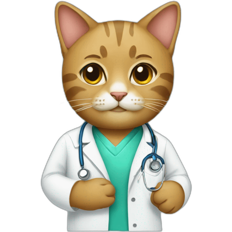 Cat doctor emoji