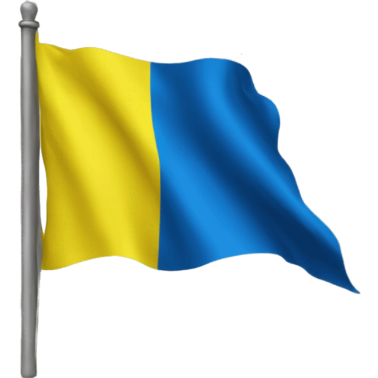 Ukrainien flag but instead of yellow red and instead of blue black emoji