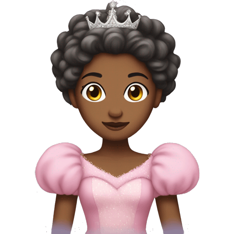 Princess with a big,fluffy and pink dress  emoji