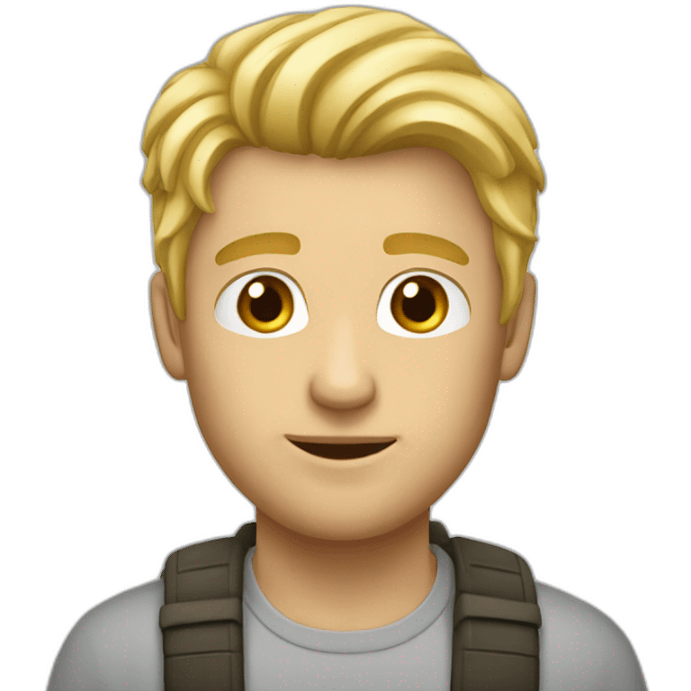 Homme-blond-pendu emoji