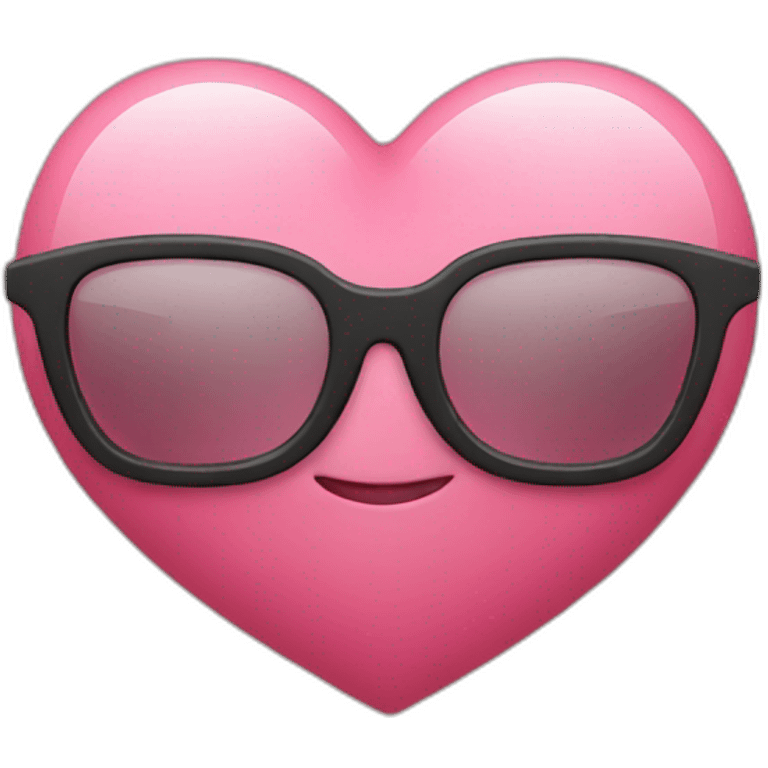 Heart with glasses emoji