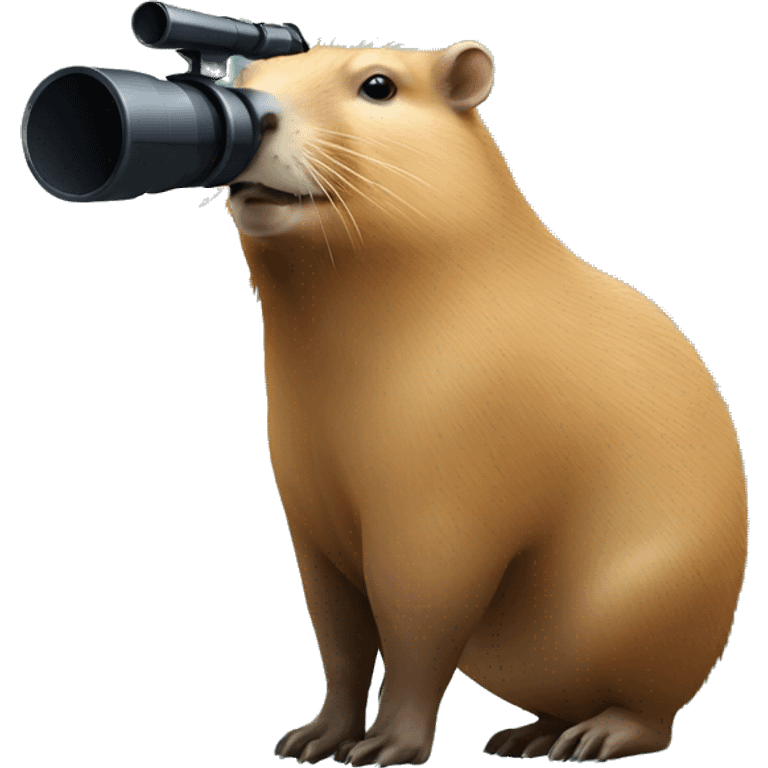 capybara with telescope emoji