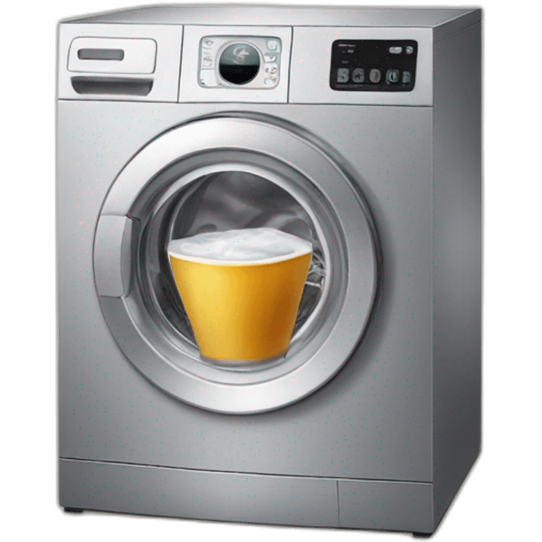 washing machine drink coffee emoji