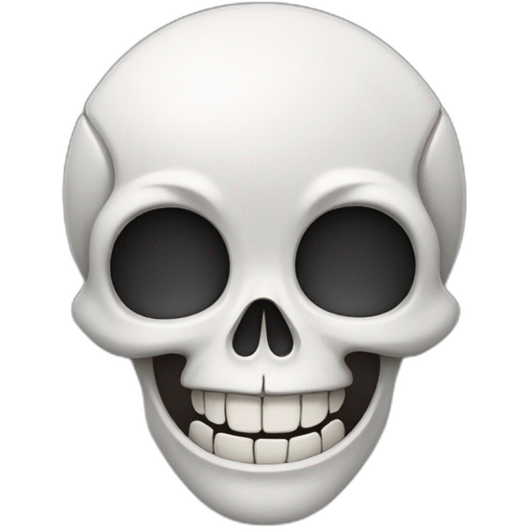 White Skull laughing with tears emoji