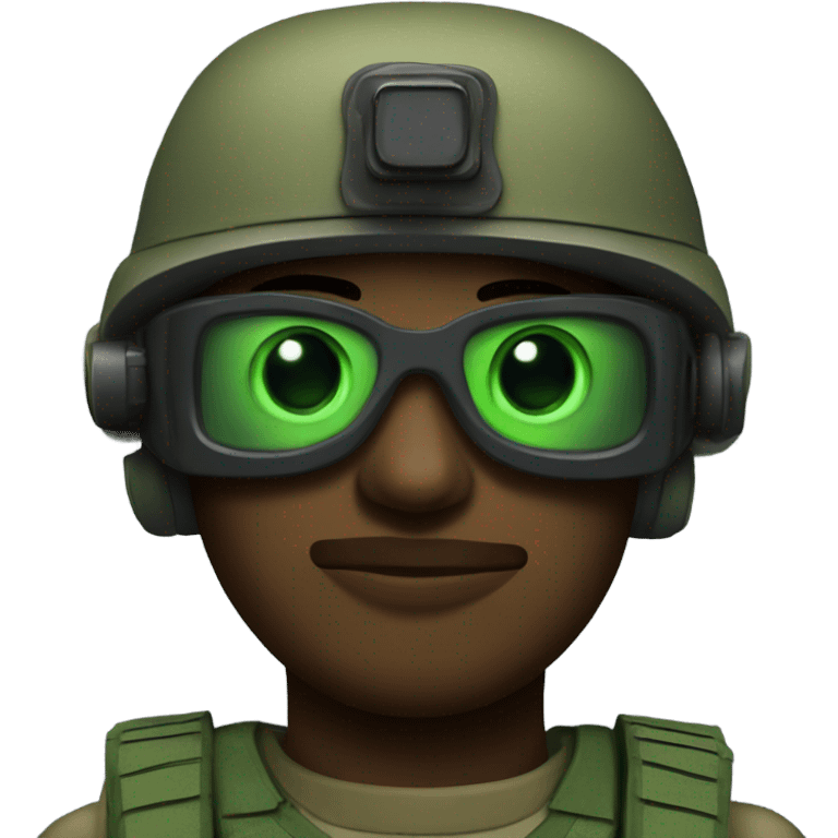 Soldier with night vision goggles emoji