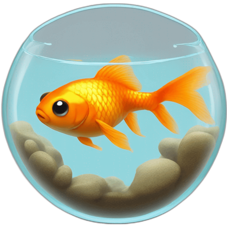 Goldfish in a bowl that says "Blub" emoji