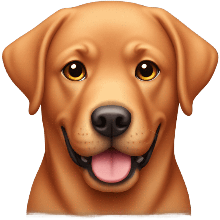 Chubby red lab emoji