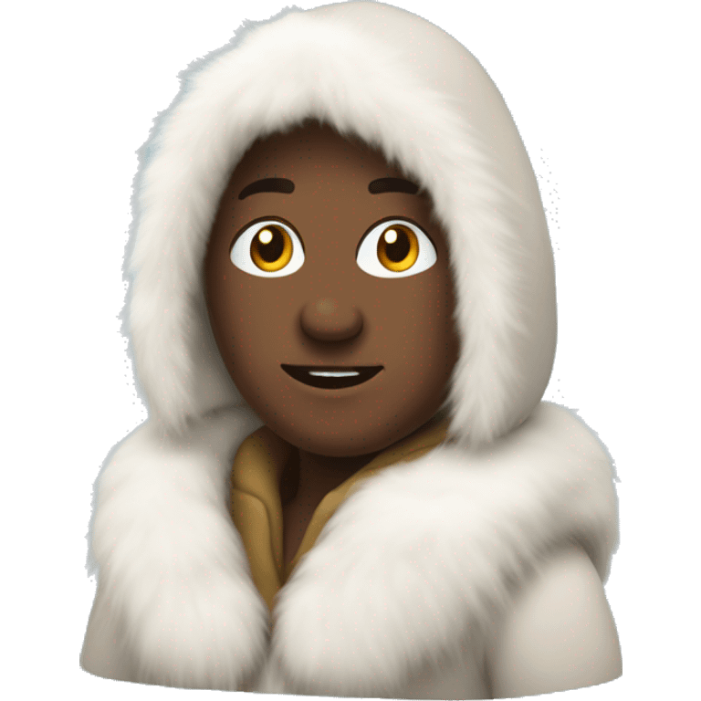 Eskimo with Fuzzyhood marryimg  emoji