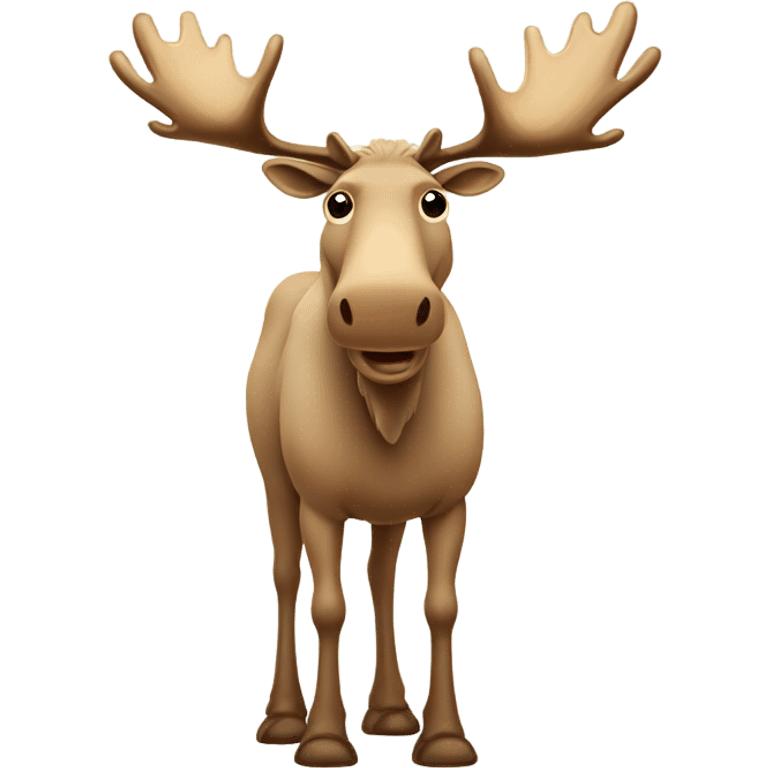 Beige standing moose  emoji