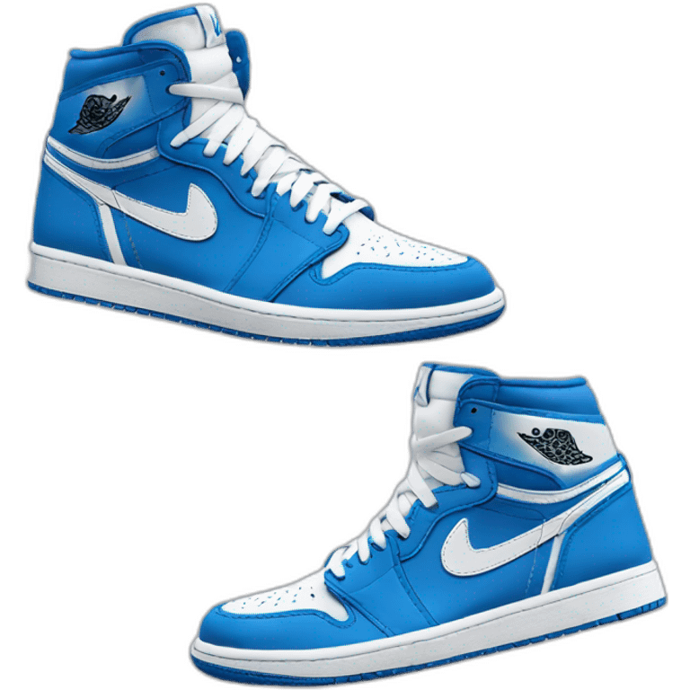 Air Jordan 1 bleu emoji