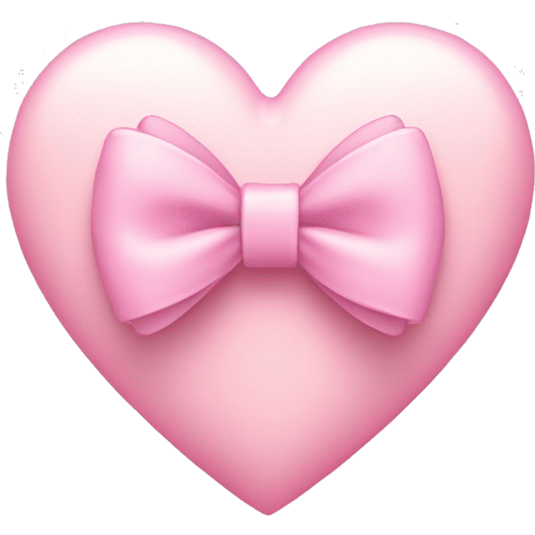 Light pink heart with bow emoji