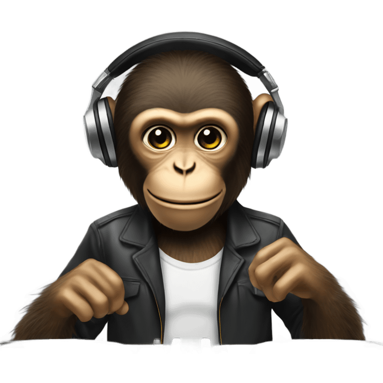 Monkey djing emoji