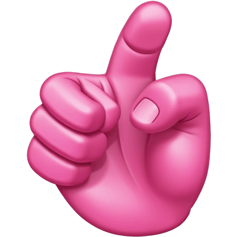 Pink thumbs down emoji