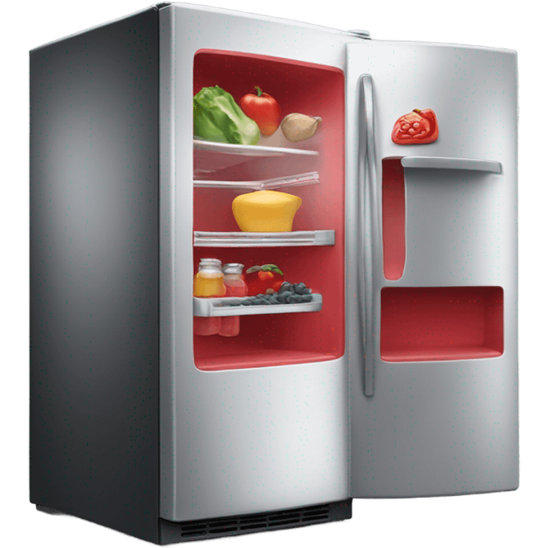 Red refrigerator  emoji