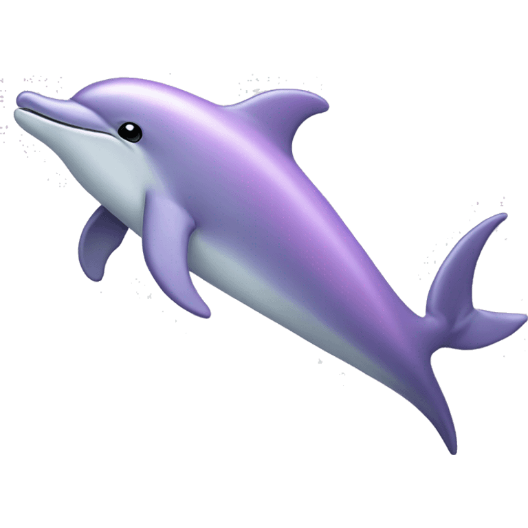 Pastel purple dolphin emoji