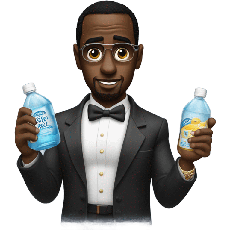 p diddy holding baby oil emoji