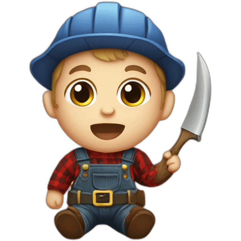 lumberjack baby emoji