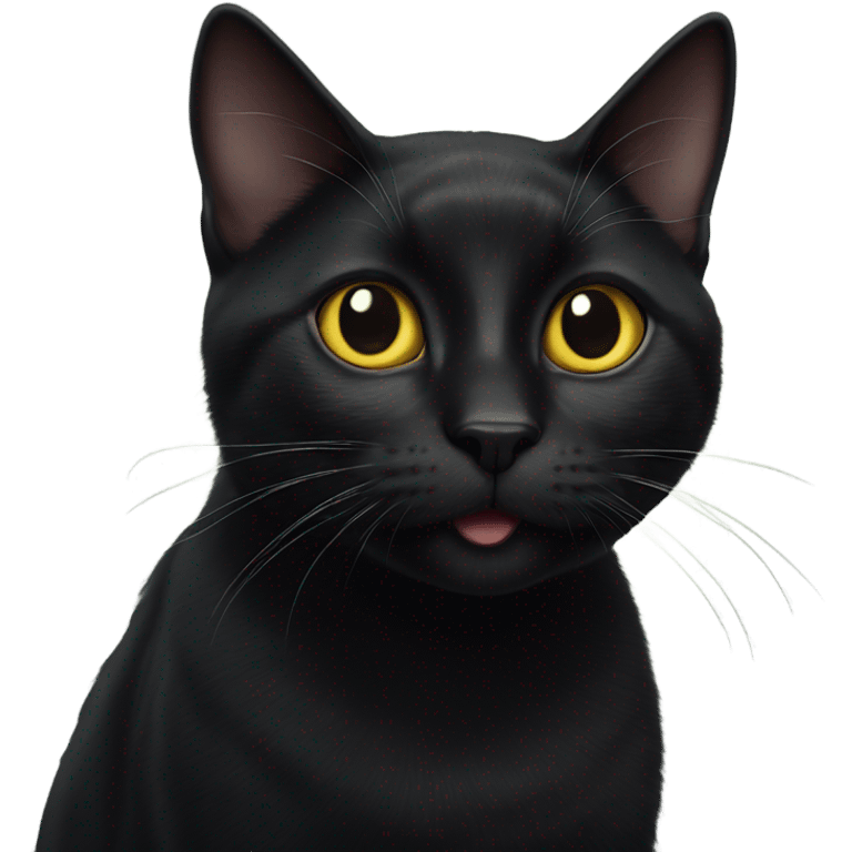 amazed magical black cat  emoji