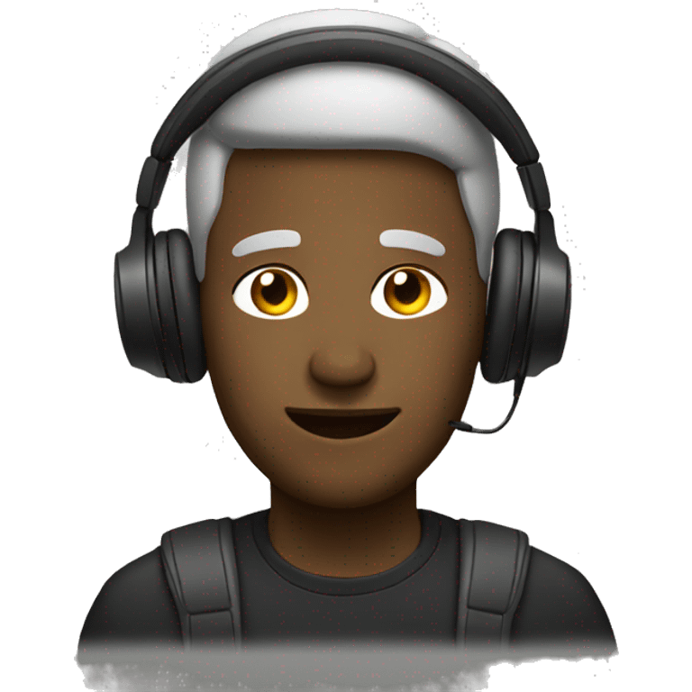 Men with headphones emoji