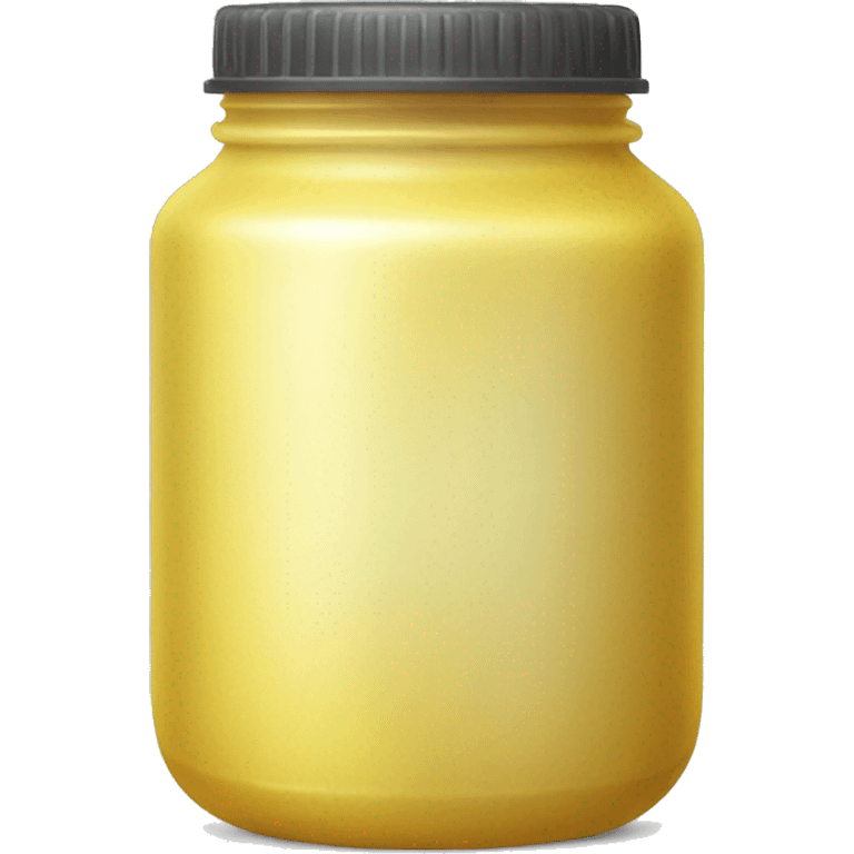 small round container with yellow ish wax substance in the middle emoji