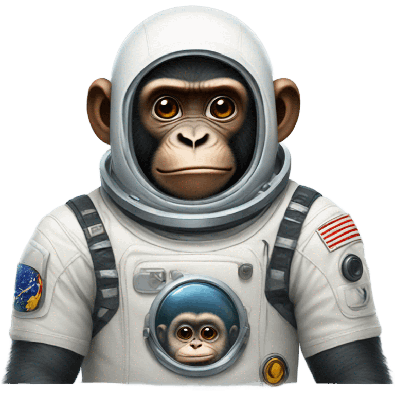 Monkey with a space suit and a gorilla  emoji