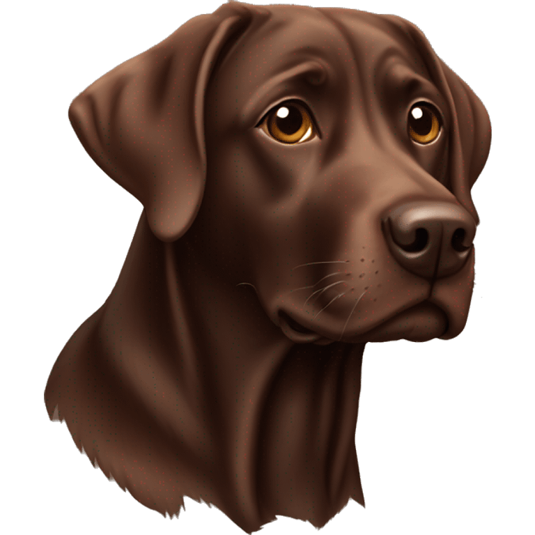 Chocolate lab emoji