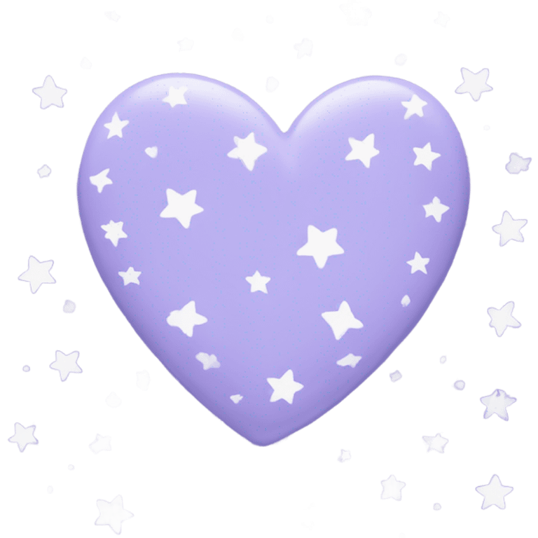 lavender heart with stars emoji