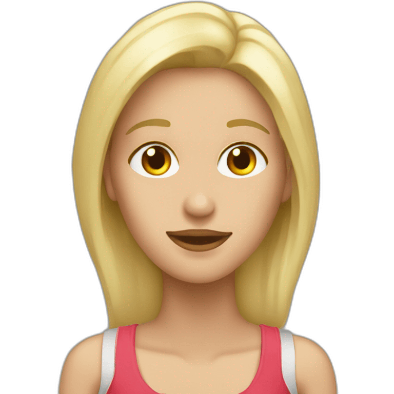 Mujer rubia con ganas de llorar emoji