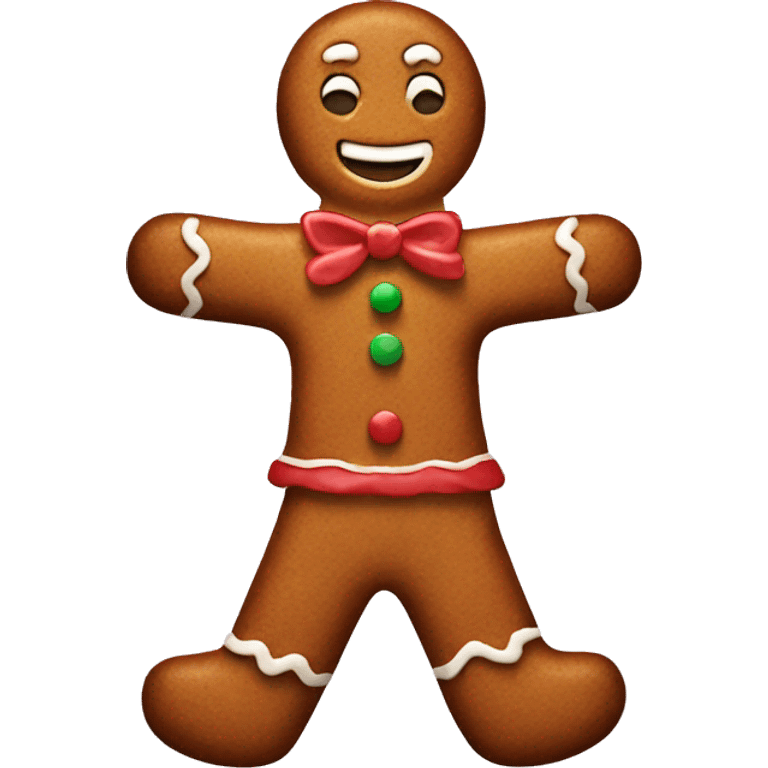 Gingerbread man emoji