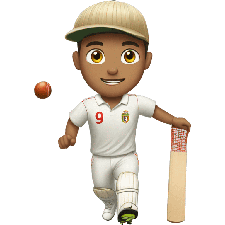 Ronaldo playing cricket emoji