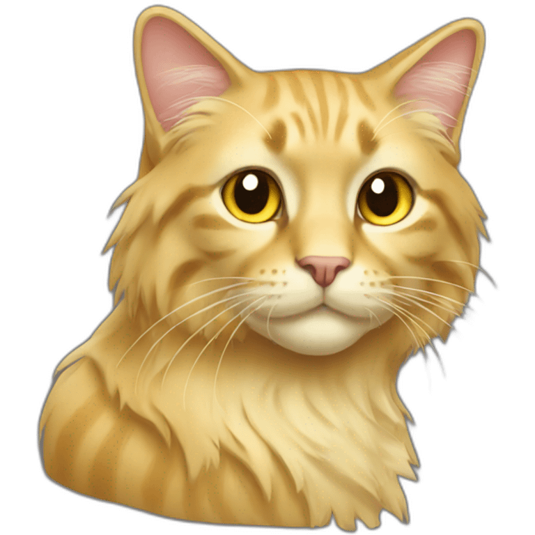 light-gold-long-hair-cat emoji