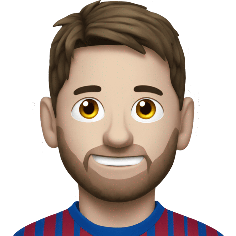 Messi with ball emoji