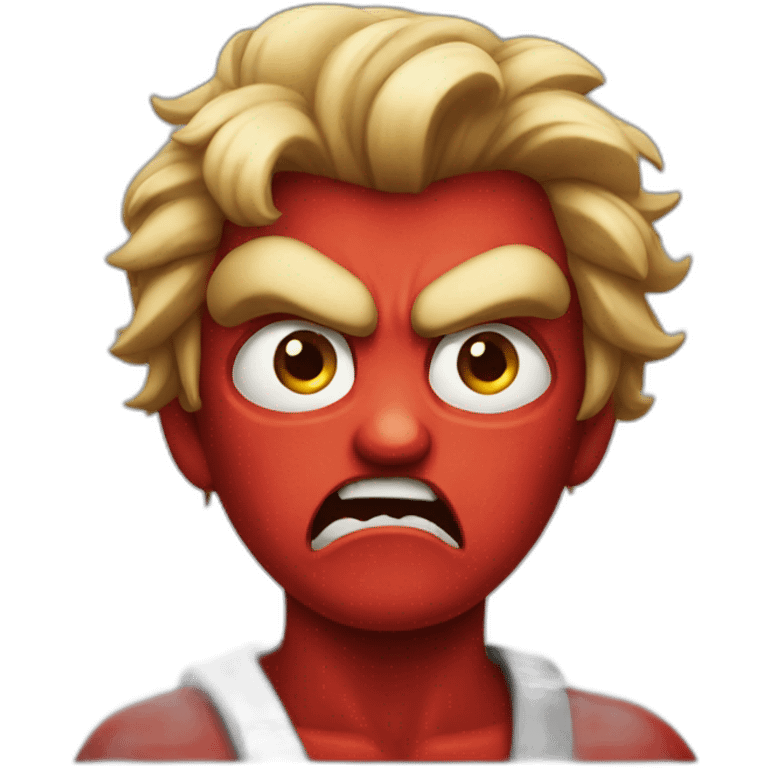 angry red emoji