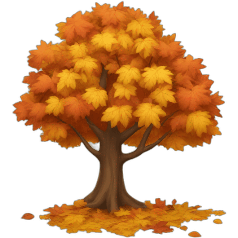 autumn tree emoji