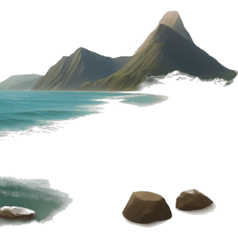 Mountain and beach  emoji