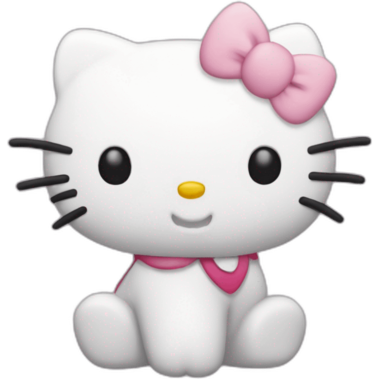 Hello kitty without bow emoji