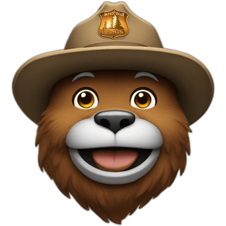 smokey bear happy emoji