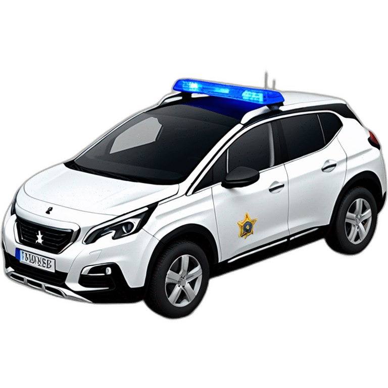 Peugeot 3008 police nationale  emoji