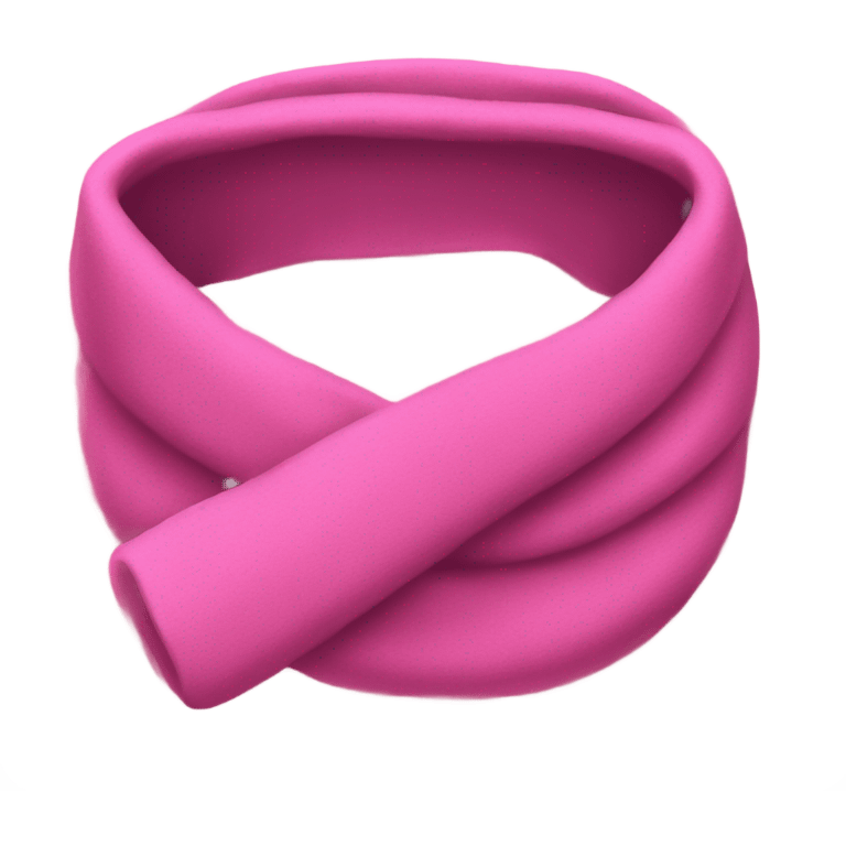 Pink muffler emoji