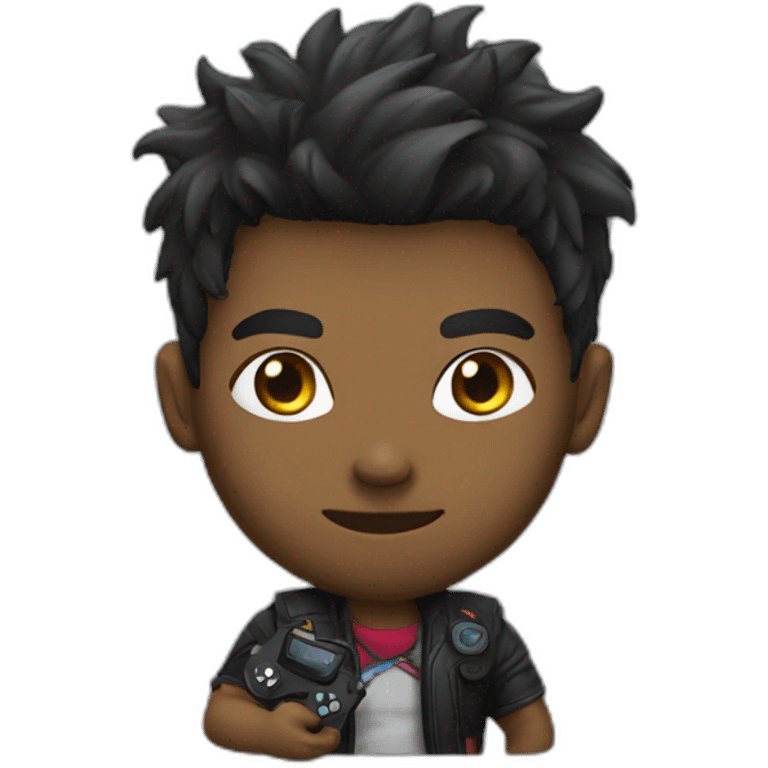 men chibi gamer emoji