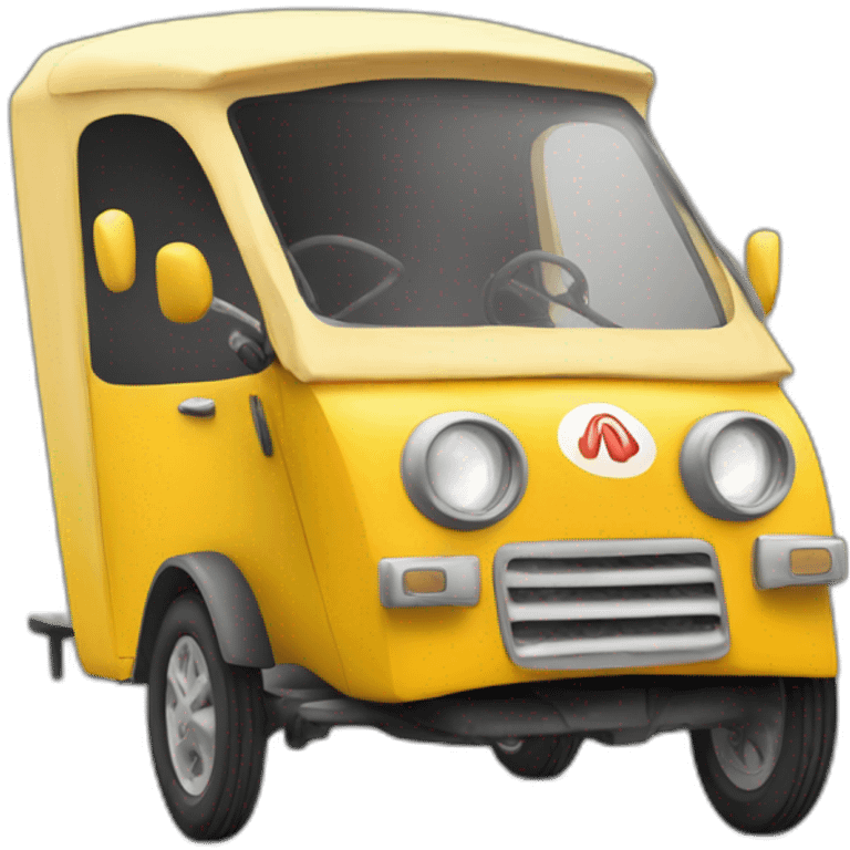 Funny tuctuc emoji