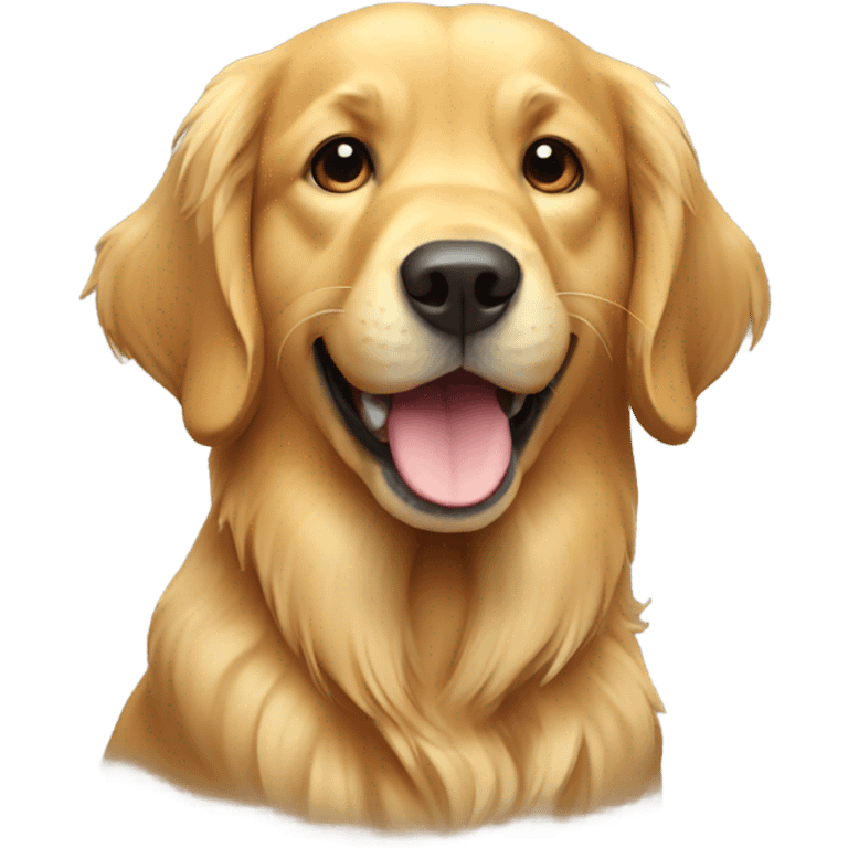 Perro Golden retriever emoji