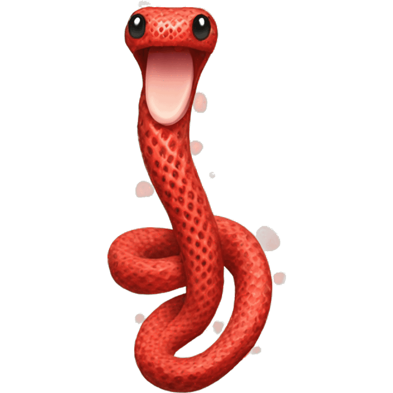 Strawberry snake emoji